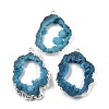 Dyed Nuggets Natural Druzy Geode Agate Big Pendants G-M287-10-S-1