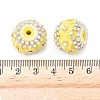 Bling Resin Rhinestone Flower Beads LS-OACR-D310-01P-B-2