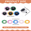 10 Sets 5 Colors Plastic Doll Craft Eyes KY-LP0001-01-2