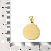 Ion Plating(IP) 304 Stainless Steel Pendants STAS-I204-E-G-3