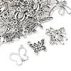 50Pcs 10 Styles Tibetan Style Pendants TIBEP-FP0001-15-6