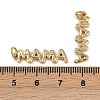 Brass Micro Pave Cubic Zirconia Pendants KK-B150-06G-3