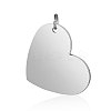Anti-Tarnish 304 Stainless Steel Stamping Blank Tag Pendants STAS-I311-26P-1