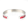 Tarnish Resistant 304 Stainless Steel Cuff Bangles BJEW-Q684-11A-3