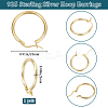 1 Pair 925 Sterling Silver Hoop Earrings for Women EJEW-BBC0001-62-2
