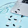 20 Pairs 2 Colors Silicone Eyeglass Nose Pads DIY-LP0001-69-3