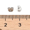 Rhodium Plated 925 Sterling Silver Friction Ear Nuts X-FIND-Z008-01P-3