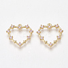 Brass Cubic Zirconia Pendants KK-T038-506B-1
