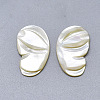 Natural White Shell Mother of Pearl Shell Cabochons SSHEL-S264-060-2