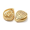 Brass Micro Pave Cubic Zirconia Pendants KK-H460-06G-2