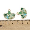Rack Plating Alloy Enamel Pendants FIND-I038-07D-3