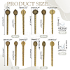8Pcs Tibetan Style Alloy Cabochon Setting TIBE-ME0001-09-2
