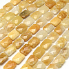 Faceted Rectangle Topaz Jade Beads Strands G-R304-13-1