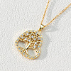 18K Gold Plated Tree of Life Pendant Necklace LS-ST3796095-1