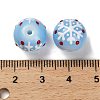 Christmas Theme Baking Paint Glass Beads LS-LAMP-I028-08-5