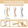 18Pcs 3 Colors 304 Stainless Steel Lobster Claw Clasps STAS-UN0030-94-2