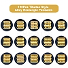 120Pcs Tibetan Style Alloy Rectangle Pendants FIND-FS0003-62-2