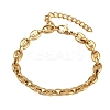 304 Stainless Steel Link Chain Bracelets for Women LS-BJEW-Z143-25G-4