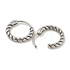 316 Surgical Stainless Steel Hoop Earrings EJEW-D096-19B-AS-2