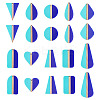20Pcs 10 Styles Opaque Resin & Natural Wood Pendants RESI-TA0004-62-2