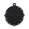 Electrophoresis Alloy Oval Pendant Cabochon Settings LS-X-PALLOY-Q304-50-NR-2