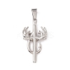 Non-Tarnish 304 Stainless Steel Pendant STAS-E158-42P-1