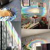Waterproof PVC Colored Laser Stained Window Film Adhesive Stickers DIY-WH0256-026-5