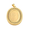 Brass Micro Pave Clear Cubic Zirconia Pendants ZIRC-A021-35G-2