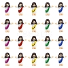 30Pcs 5 Colors Easter PVC Plastic Jesus Display Decoration DJEW-YW0001-10-1