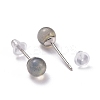 Crackle Round Moonstone Dainty Stud Earrings for Girl Women EJEW-M202-04B-2
