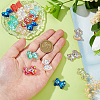  32Pcs 8 Colors Transparent Resin Pendants RESI-DC0001-47-3