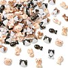 100Pcs Cat & Fish Resin Cabochons MRMJ-CJ0001-40-1
