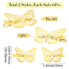 12Pcs 2 Styles Iron Alligator Hair Clips for Women Girls PHAR-SP0001-28A-2