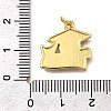 Brass Enamel Pendants KK-Z125-22G-3