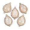 Natural Moonstone Faceted Teardrop Links G-B126-03G-06-1