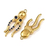 304 Stainless Steel Rhinestone Pendants STAS-H242-05G-01-2