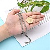 Tarnish Resistant Men's Jewelry Making 304 Stainless Steel Double Link Curb Chains CHS-A003C-1.0mm-5