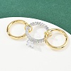 Brass Micro Pave Cubic Zirconia Plain Band Finger Rings for Women RJEW-P160-01C-G01-3