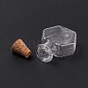 Hexagon Dollhouse Miniature Glass Cork Bottles Ornament AJEW-F058-01A-3