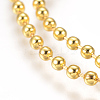 Stainless Steel Ball Chain Necklace Making MAK-L019-01C-G-2