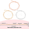 Alloy Paperclip Chain Bracelets BJEW-NB0001-02-RS-5