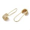 Brass Micro Pave Cubic Zirconia Hoop Earrings for Women EJEW-C097-26G-01-2