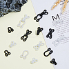 72Pcs 6 Styles Polyester Garment Hook and Eye FIND-DC0005-57-5
