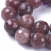 Natural Strawberry Quartz Beads Strands G-F607-19-3