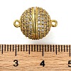 Brass Micro Pave Clear Cubic Zirconia Magnetic Clasps KK-A230-02B-G-3