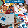 1 Set Ocean Theme PET Hollow Out Drawing Painting Stencils DIY-MA0005-16-7
