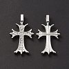 Alloy Rhinestone Pendants ALRI-O013-02P-4