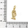 Brass Micro Pave Cubic Zirconia Pendants KK-M273-01G-Y-3
