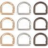 18Pcs 3 Colors Alloy Spring Gate Rings FIND-SC0014-05-1