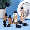 40pcs 4 Style Christmas Theme Plastic Doll Hat DIY-NB0006-44-2